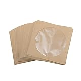 CDケース クラフト紙 80枚セット ディスクケース クラフト 紙 おしゃれ 厚紙 DVD ブルーレイ ディスク 収納