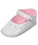 Big Oshi Baby Girls ' Mary Jane Baby Shoes – ホワイト、1 Infant