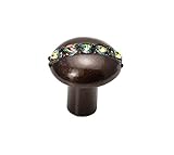 Carpe Diem Hardware 874-12VM Cache Multi Crystal Round Knob Made with Swarovski Element, Bronze, 1-1