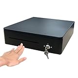 ナスコー レジ 手動式 キャッシュドロアー コンパクト TC-330RXT ブラック 3札6硬貨【幅330 x 奥行355 x 高さ104 mm】NASCO TC-330RXT-B エアレジ・スマレジ・Squareターミナルにも