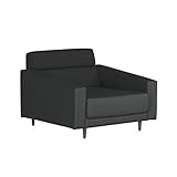 arne ソファ ソファー 1人掛け 幅92 座面高さ35 モダンソファ ロータイプ ローソファー ワイドタイプ 座面広め 1人用ソファ Thyme W 1.5P NS-7 ブラック