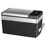 「SUNPIE」車載冷蔵庫 25L ポータブル冷蔵庫 -22℃～10℃ 急速冷凍 3WAY電源対応 DC12V/24V AC100V 水抜き