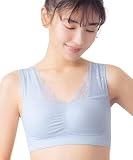 [Wing/Wacoal] ノンワイヤーブラ 【寝るとき用ブラ】バストの脇流れを防ぐ パッド有り【ナイトアップブラルーム】ブラジャー KB3510 レディース BU M