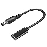 Type-C変換 電源変換アダプター USB Type-C - DCプラグ 外径5.5mm-内径2.1mm PD DCプラグ変換 5.5×2.1mm ノートPC 充電アダプター 65W対応 トリガープラグ USBタイプC DCプラグ