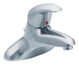 Moen 8414bc Commercial m-dura 4インチセンターセット洗面所蛇口2.2 GPM、つや消しクローム