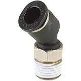 日本ピスコ:ピスコ チューブフィッティングミニタイプ 45°エルボ PLH4-M5M 型式:PLH4-M5M