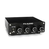 FX-AUDIO- LM-01J [ブラック] 4chステレオミキサー ＆ プリアンプ RCA4系統入力を1出力に合成