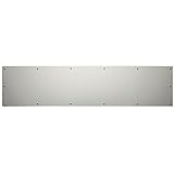 Baldwin 2000.0834 8 Inch x 34 Inch Solid Brass Kick Plate Satin Chrome [並行輸入品]