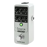SONICAKE Source Comp コンプレッサーペダル ギターペダル ミニペダル エレキギターとベース用 高耐久メタルフットスイッチ オーバードライブペダル ソースコンプ