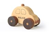 木のおもちゃSoopsori(スプソリ) 木製パトカー 働く車シリーズ