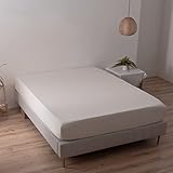 MILDLY ボックスシーツ ダブル 140x200cm 単品 オーストラリア綿100% ホテル仕様 サテン調 おしゃれ シーツ 140 200 柔らかい 無地 さらさら肌触り 吸汗 速乾 【ベージュ・ダブル・140x200cm+30cm】