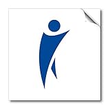 男子トイレ ステッカー トイレの注意標識 20×20cm 【２枚一組】PS-B025