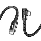 Thunderbolt 4 ケーブル L字型 1.5m 240W急速充電 8K対応 40 Gbps データ転送 Type-C&Type-C ケーブル USB-C & USB-C MacBook/iPad/Air/iphone15/iphone16/iphone17など対応(1.5M ブラック)