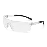 ERB 15530 Invasion Safety Glasses with Clear Anti-Fog Lens Black Frame [並行輸入品]