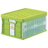 (業務用セット) セラピーキッズカラー 折りたたみコンテナ ミニフタ付き CFC-TC301KG キッズグリーン【×2セット】 生活用品 インテリア 雑貨 文具 オフィス用品 コンテナ [並行輸入品]