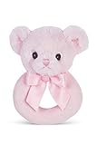 Bearington Baby Pink Lil' Teddy Ring Rattle [並行輸入品]