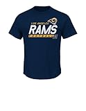 NFL LA RamsメンズVFライセンススポーツグループNFL Short Sleeve Basic Tee Mens Tee La Rams、ネイビー、XXLサイズ