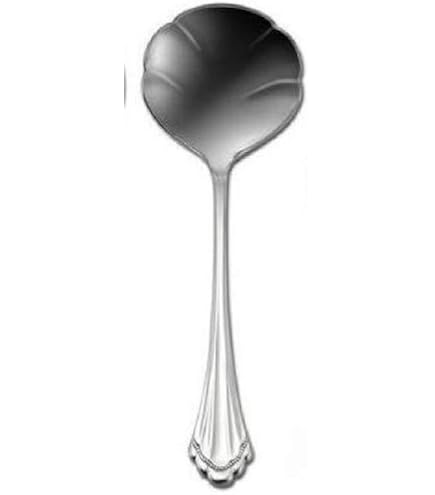 Oneida Marquette Seafood Fork Set - 18/8 Stainless Steel, Set Of 4, Victorian Shell & Pearl Design