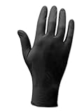 Magid Glove and Safety AG76100TL Nitrile Black Powder Free Glove, 100 Pack, Men's Size Large by Magi
