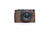 Leica D-LUX8用ハンドメイド本革ハーフカメラケースバッグカバーコーヒーカラー