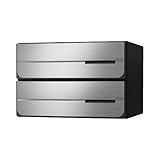 ポスト 郵便受け D-ALL 集合住宅用ポスト KS-MB4402PU-2L-S 静音大型ダイヤル錠 前入れ後出し 2戸用