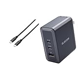 【100W充電器セット】 エレコム USB Type C ケーブル 1.5m PD対応 100W / 5A マグネット メッシュケーブル 断線しにくい やわらか ブラック MPA-CC5PMG15BK + エレコム USB PD 充電器 100W 3ポート Type-C USB-A GaN採用 PPS対応 3台同時充電 折りたたみ式プラグ ブラック EC-AC65100BK