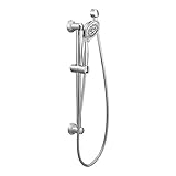 Moen 3863EP17 4' Multi Function Eco-Performance Hand Shower with slide Bar and 69' Hose, Chrome [並行輸