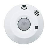 Leviton ODC05-UDW ODC Series 500 Sq. Ft. Ultrasonic Ceiling-Mount Occupancy Sensor, 120-277 Volt, Wh