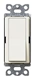 Lutron SC-1PS-BI Diva 15-Amp, 120-Volt to 277-Volt Single-pole Switch in Biscuit [並行輸入品]