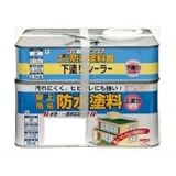 ニッペ ホームペイント 水性屋上防水塗料セット 8.5kg グレー・246142