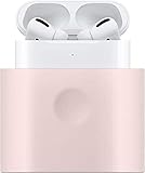 【elago】 AirPods Pro2 AirPods Pro 対応 充電 スタンド シリコン 充電ドック アクセサリー 純正 USB-C - Lightning ケーブル のみ対応 卓上 充電器 スタンド [ Apple AirPodsPro MWP22J/A エアーポッズPro エアーポッズプロ / エアーポッズプロ2 対応 ] CHARGING STATION ブラック