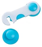 ワンタッチ 回転式 ベビー ガード ストッパー ドアロック 引き出し 戸棚 引き戸 たんす 冷蔵庫 いたずら防止 地震対策