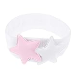 Domybestベビーヘアバンド 　星　キッズ 子供 カチューシャ 髪飾り ヘアアクセサリー 新生児 赤ちゃん 出産祝い 祝い 誕生日 記念日 撮影に　２色 (ホワイト)
