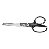 Forged Nickel Plated Straight Office Scissors, 7", Black (並行輸入品)