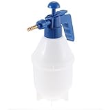 uxcell Plastic Press Handle Spray Bottle Water Sprayer White Blue [並行輸入品]