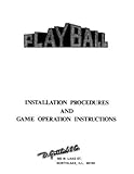 Gottlieb Playball Manual & Schematic おもちゃ (並行輸入)