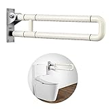 WochiTV トイレ手すり 介護用トイレ手摺 立ち上がり補助 転倒防止 高齢者/身体障害者/妊婦に最適 滑り止め 夜間光る ホワイト