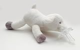 Binky Buddy - Stuffed Animal Baby Pacifier (red brown gray white tan) by Playtime Memories