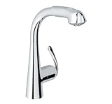 グローエ GROHE31097 00C レディラックスプラス シングルレバーキッチン混合栓 クローム ヘッド引出しタイプ 寒冷地仕様