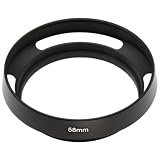 F-Foto 58mm クラシックメタルレンズフード ブラック (各社対応、 ねじ込み式) H58B