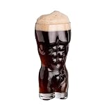 人体カップ 透明ガラスマグ 透明体型グラス ワイングラス ビールジョッキ インテリア マッスルマグ 女の子 男の子 誕生日プレゼント おもしろ食器 (ウィメンズB 400ML)