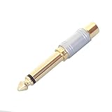 RCAジャック(ピンジャック)を標準(フォン)プラグに変換 変換プラグ AD-625