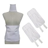 ひまし油パック 肝臓湿布用 - 汚れない、再利用可能、快適な睡眠フィット Castor Oil Pack Wrap castor oil packs - オーガニックコットンフランネルひまし油パック ラップひまし油パック（オイルは含まれていません） (白)