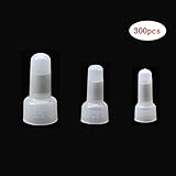 300 Pcs Closed End Crimp Terminal 22-16 16-14 12-10 AWG Crimp Cap Nylon Wire Connector Kit [並行輸入品]