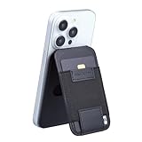 MAGCA マグネット式カード型 iPhone スタンド カードポケット 3ポケット Magsafe 対応 ブラック Z3106