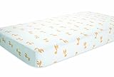 aden by aden + anais Crib Sheet, Safari Friends - Giraffe [並行輸入品]