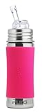 <br/>ピュラ PURA ステンレススチール ストローマグ 325ml ストローボトル ストロータイプ哺乳瓶 ピンク