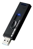 エレコム SSD 外付け 1TB USB3.2(Gen2) 読込速度500MB/秒 アルミ筐体 スライド式 キャップレス 【PS5/PS4/テレビ録画 対応】 ブラック ESD-EMA1000GBK