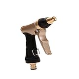 Wpunwen W-N011 金属ノズル 散水ノズル 頑丈 ピストルグリップ 金属製グリップスプレーガン メタルノズル 普通ホース