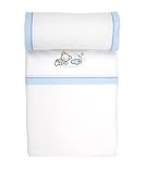 Naf Naf Maxi Cot Sheet Set (Teddy, Blue) by naf naf